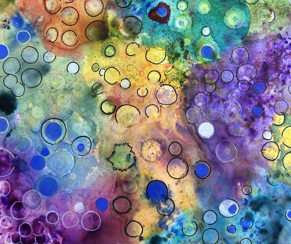 mixed media painting