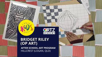 After School Art Program for Kids: Bridget Riley Op Art