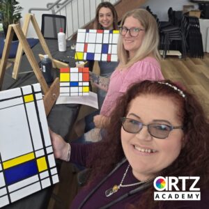 Mondrian Inspired Painting Class | Art Classes Logan